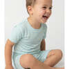 Short Sleeve & Shorts Bamboo Toddler Pajama Set, Bluegrass Picnic - Pajamas - 5