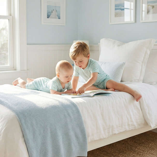 Short Sleeve Bamboo Sleeper, Bluegrass Picnic - Pajamas - 5