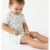 Short Sleeve & Shorts Bamboo Toddler Pajama Set, Bluebell Bows - Pajamas - 5