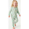 Bamboo Toddler Pajama Set, Sage Blossom - Pajamas - 1 - thumbnail