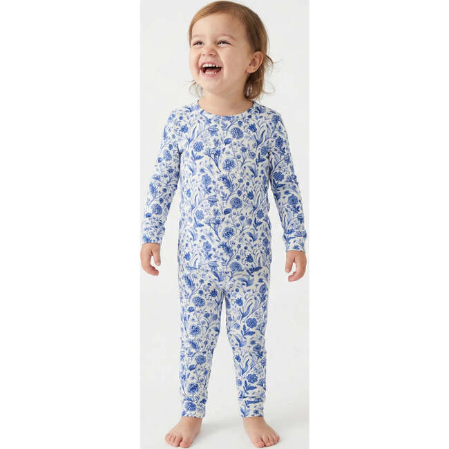 Bamboo Toddler Pajama Set, Porcelain Vine