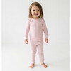 Bamboo Toddler Pajama Set, Peony Stripe - Pajamas - 1 - thumbnail
