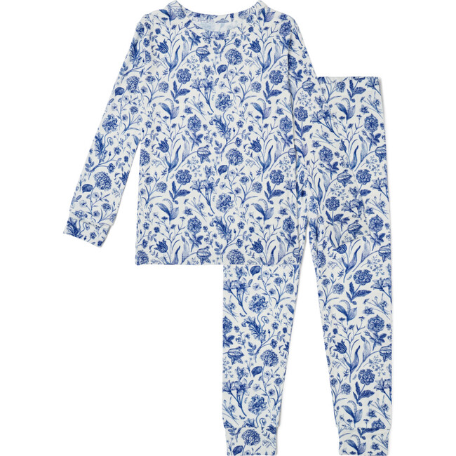 Bamboo Toddler Pajama Set, Porcelain Vine