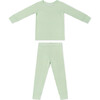 Bamboo Toddler Pajama Set, Pistachio Gingham - Pajamas - 2 - thumbnail