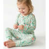 Bamboo Toddler Pajama Set, Sage Blossom - Pajamas - 4
