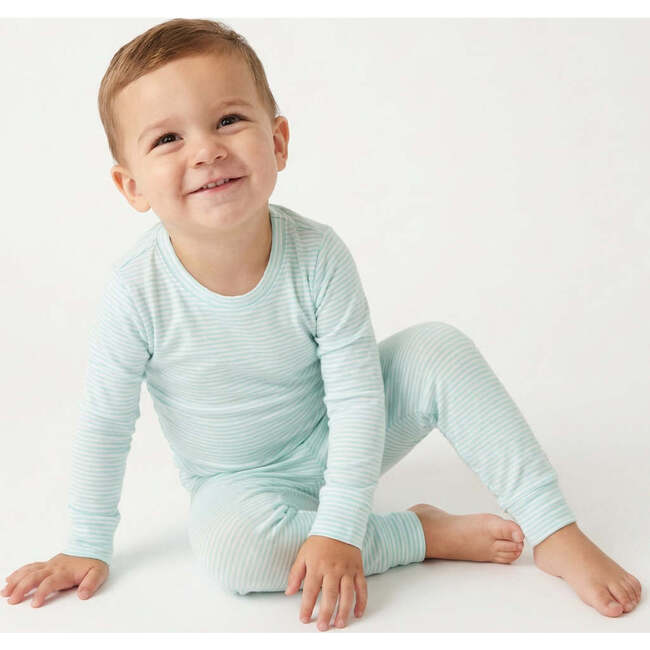 Bamboo Toddler Pajama Set, Cloud Stripe - Pajamas - 4
