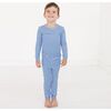 Bamboo Toddler Pajama Set, Cobalt Stripe - Pajamas - 4 - thumbnail