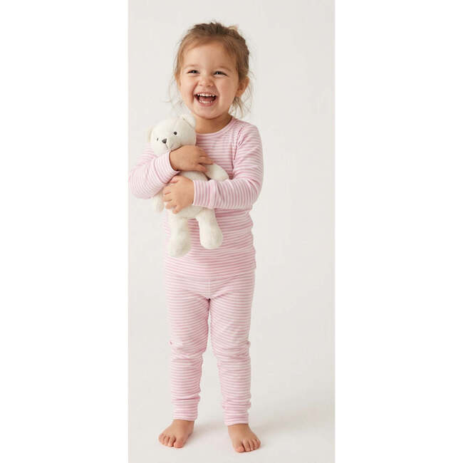 Bamboo Toddler Pajama Set, Ballet Stripe - Pajamas - 4