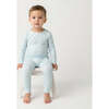Bamboo Toddler Pajama Set, Coastal Check - Pajamas - 4 - thumbnail