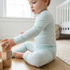 Bamboo Toddler Pajama Set, Cloud Stripe - Pajamas - 5 - thumbnail