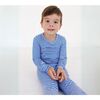 Bamboo Toddler Pajama Set, Cobalt Stripe - Pajamas - 5 - thumbnail