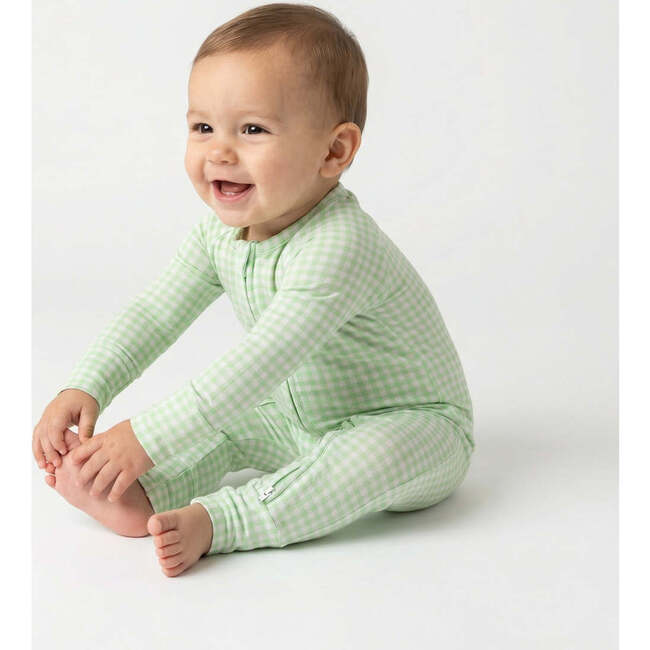 Bamboo Sleeper, Pistachio Gingham