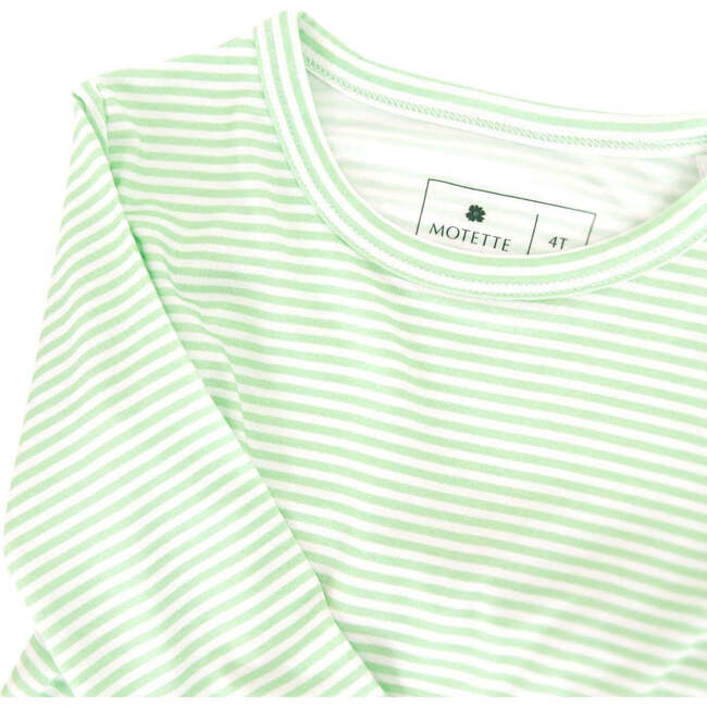 Bamboo Toddler Pajama Set, Pear Stripe - Pajamas - 5