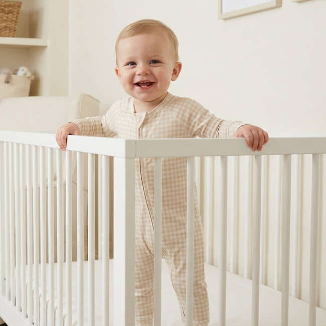 Bamboo Sleeper, Sandstone Gingham - Pajamas - 5