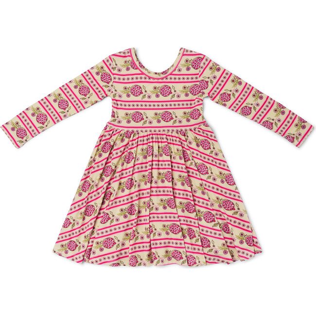 Bamboo Twirl Dress, Pomegranate Soiree