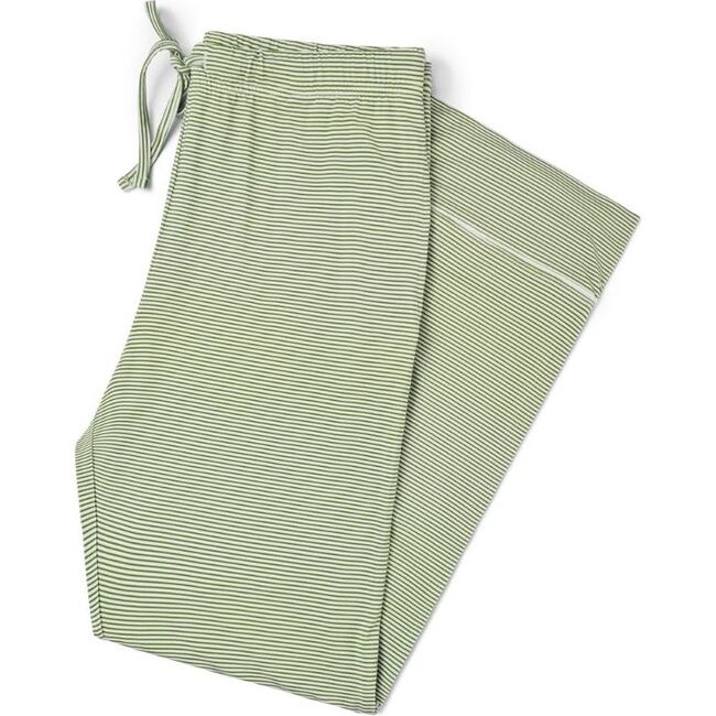 Women's Bamboo Pajama Set, Evergreen Stripe - Pajamas - 5