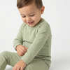 Bamboo Toddler Pajama Set, Evergreen Stripe - Pajamas - 5