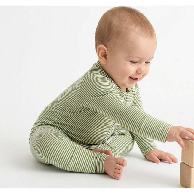 Bamboo Sleeper, Evergreen Stripe - Pajamas - 4