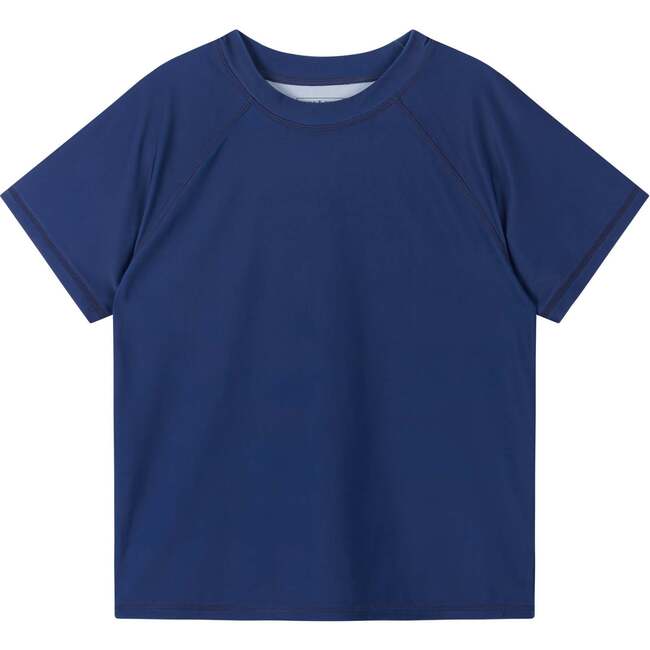Kids Short Sleeve Rashguard, Navy