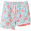 Kids (4-7 Years) Comfort-Stretch Lined Boardshort, Palm Wave - Shorts - 1 - thumbnail