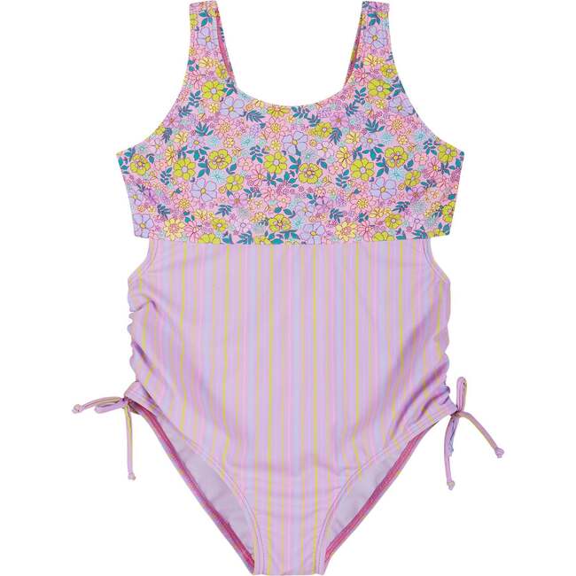 Tween (7-16) Girls One-Piece Swimsuit, Floral Print