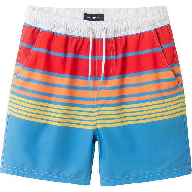 Kids (4-7 Years) Comfort-Stretch Lined Boardshort, Multicolor Stripe