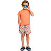 Kids (2-7 Years) Short Sleeve Rashguard, Orange - Rash Guards - 2 - thumbnail