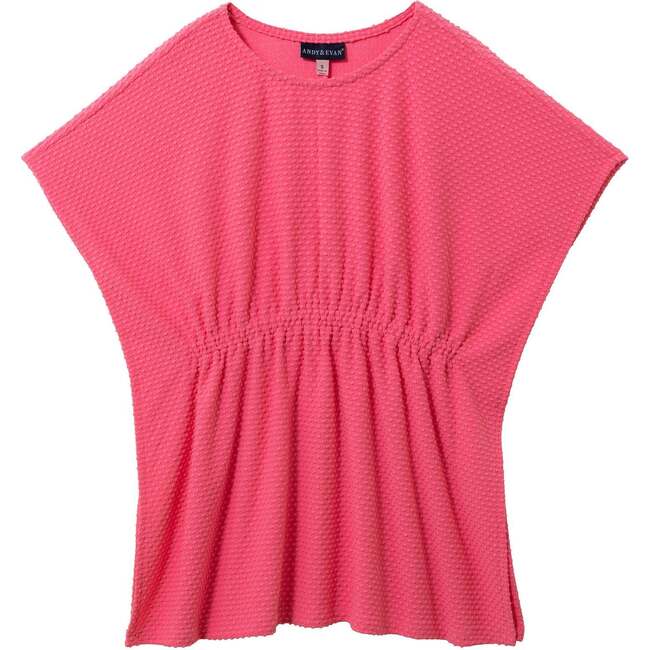 Girls Textured Cover-Up,  Neon Pink