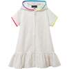 Girls Terry Cover-Up Dress,  White - Cover-Ups - 1 - thumbnail