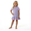 Girls Terry Cover-Up Dress, Purple Floral - Cover-Ups - 2 - thumbnail