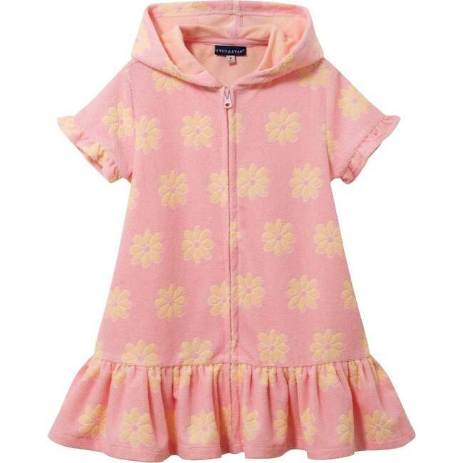 Girls Terry Cover-Up,  Pink Floral
