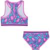 Girls Tankini,  Pineapple Print - Mixed Apparel Set - 2