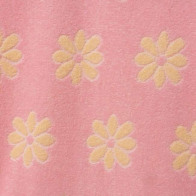 Girls Terry Cover-Up, Pink Floral - Cover-Ups - 3
