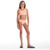 Tween Girls Textured Terry Bikini,  Coral - One Pieces - 2