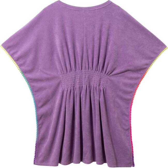 Tween Girls Terry Smocked Cover-Up,  Purple