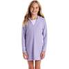Tween Girls Terry Cover-Up,  Purple Daisy - Cover-Ups - 2