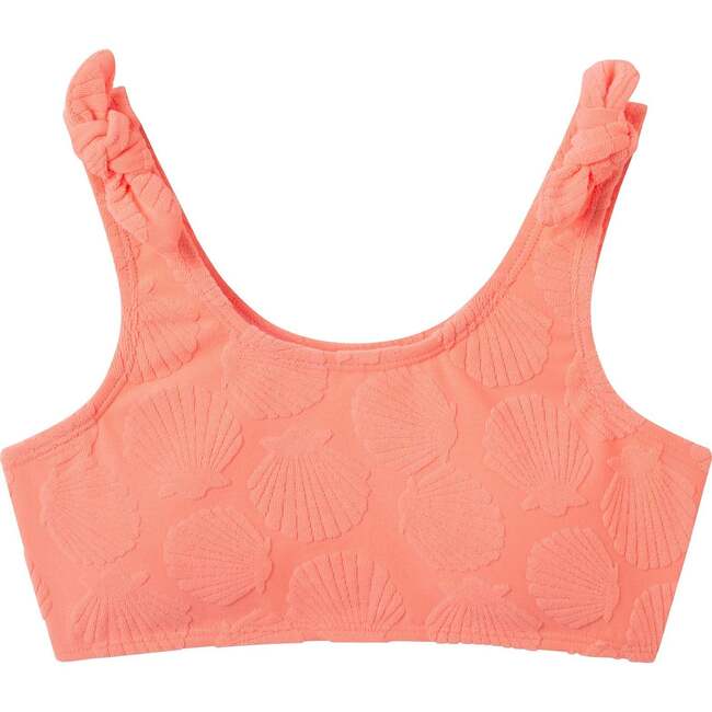 Tween Girls Textured Terry Bikini,  Coral - One Pieces - 6