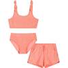 Tween Girls Terry Bikini & Cover-Up Set,  Coral - Mixed Apparel Set - 1 - thumbnail