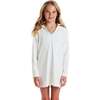 Tween Girls Terry Cover-Up,  White Daisy - Cover-Ups - 4
