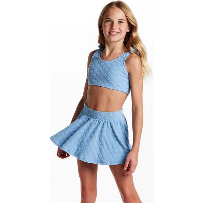 Tween Girls Terry Bikini Cover Up Set,  Blue Floral