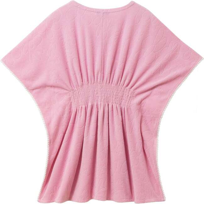 Tween Girls Terry Smocked Cover-Up,  Pink Daisy - Cover-Ups - 5
