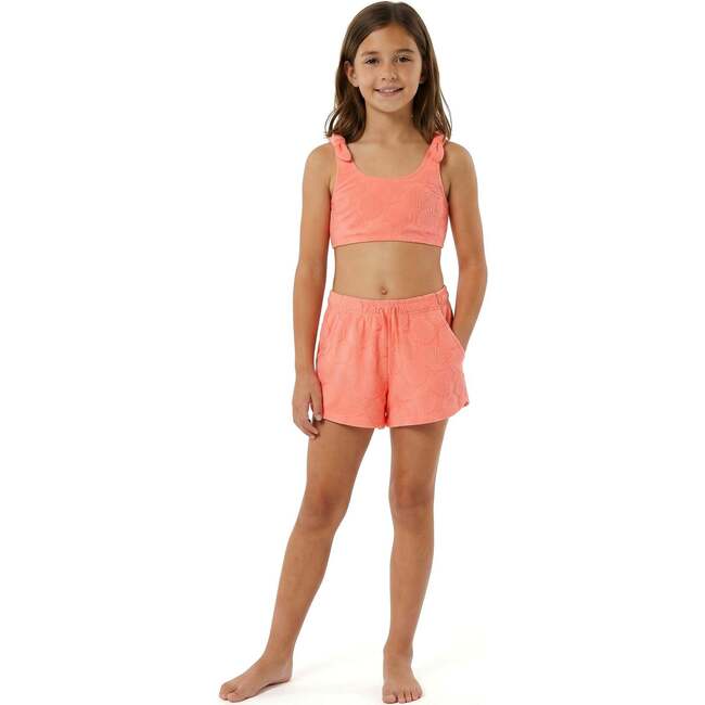 Tween Girls Terry Bikini & Cover-Up Set, Coral