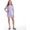 Tween Girls Terry Cover-Up,  Purple Daisy - Cover-Ups - 4