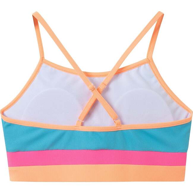 Tween Girls Rib Colorblock Bikini,  Blue - One Pieces - 4