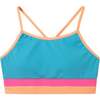 Tween Girls Rib Colorblock Bikini,  Blue - One Pieces - 5