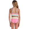 Tween Girls Rib Bikini,  Pink Colorblock - One Pieces - 3