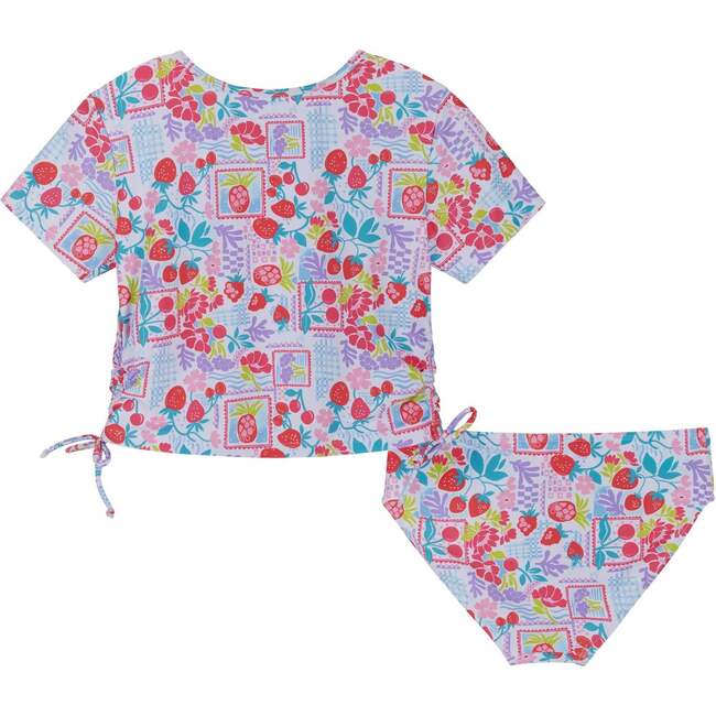 Tween Girls Rashguard Set, Fruit Print