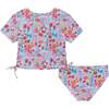 Tween Girls Rashguard Set, Fruit Print - Rash Guards - 2 - thumbnail