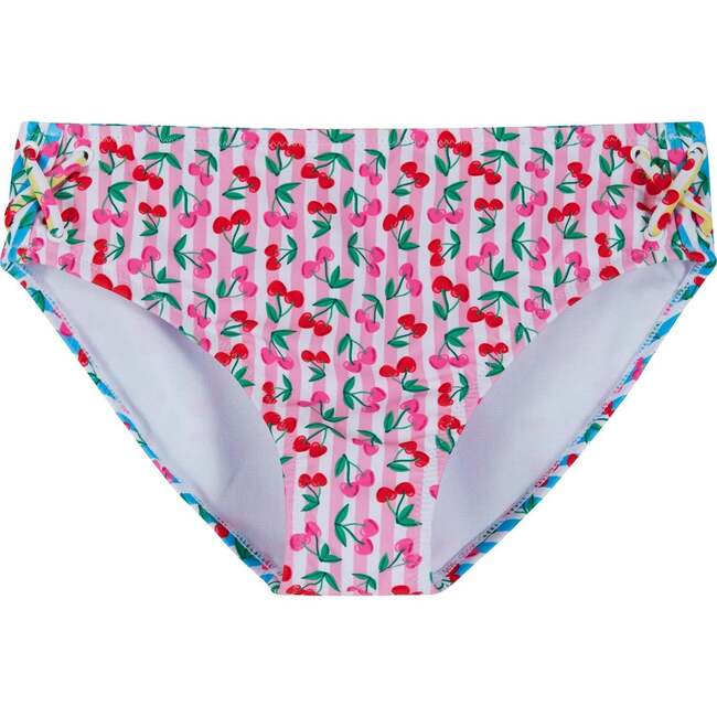 Tween Girls Strappy Bikini, Cherry Stripe - One Pieces - 6