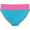 Tween Girls Rib Colorblock Bikini,  Blue - One Pieces - 7